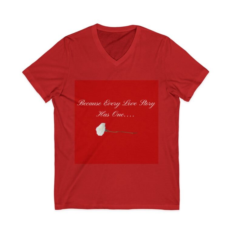 v neck tee — because every love story has one.