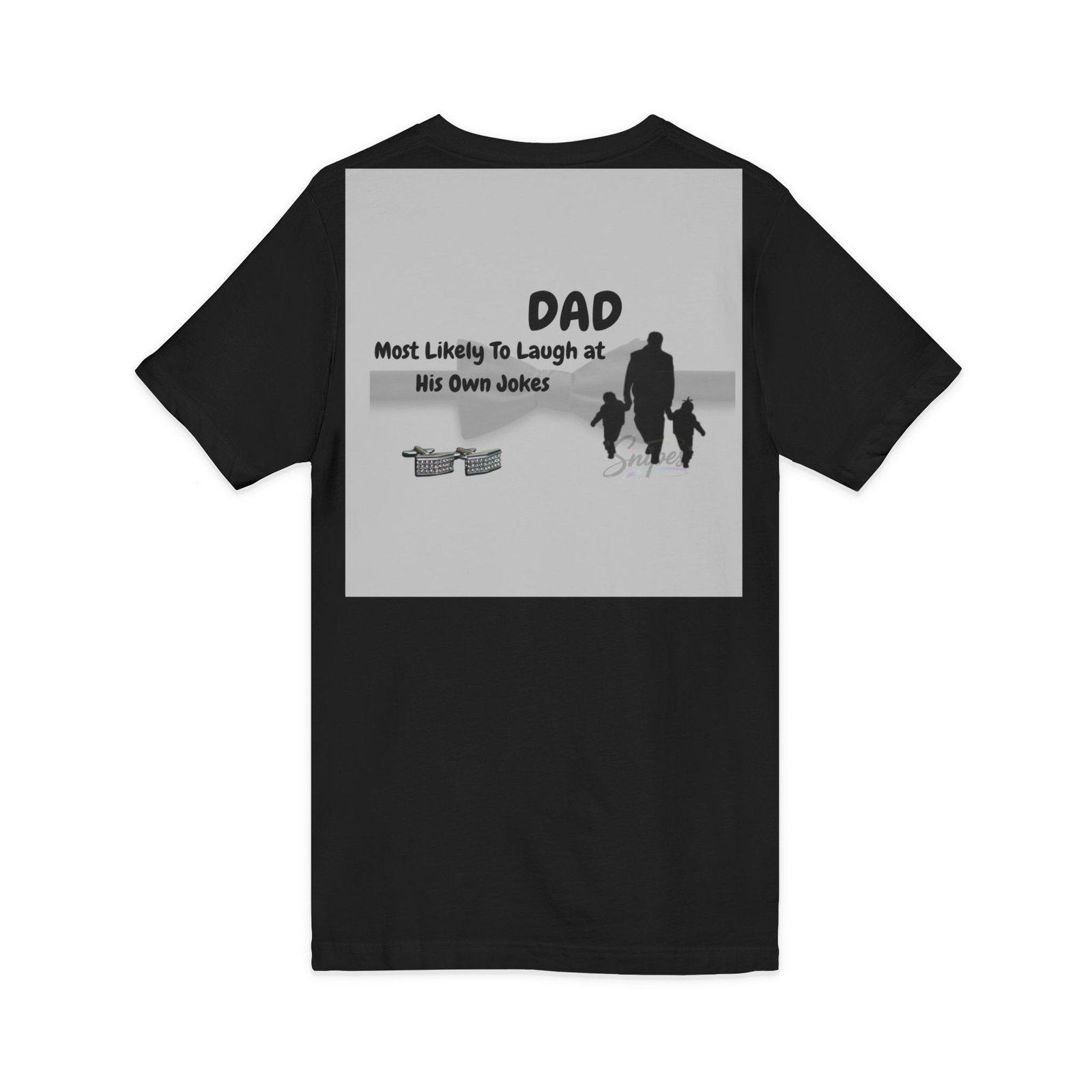 dad v neck tee “most likely to laugh at his own jokes” father’s day t shirt dad v neck tee “most likely to laugh at his own jokes” father’s day t shirt