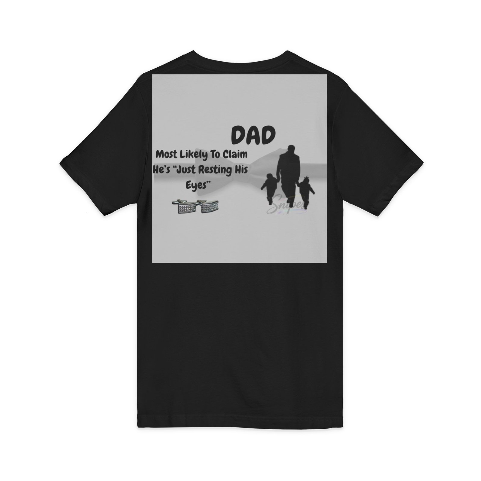 dad 'most likely to claim he's just resting his eyes' v neck tee dad 'most likely to claim he's just resting his eyes' v neck tee