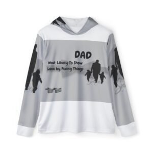 dad 'most likely to show love by fixing things' hoodie